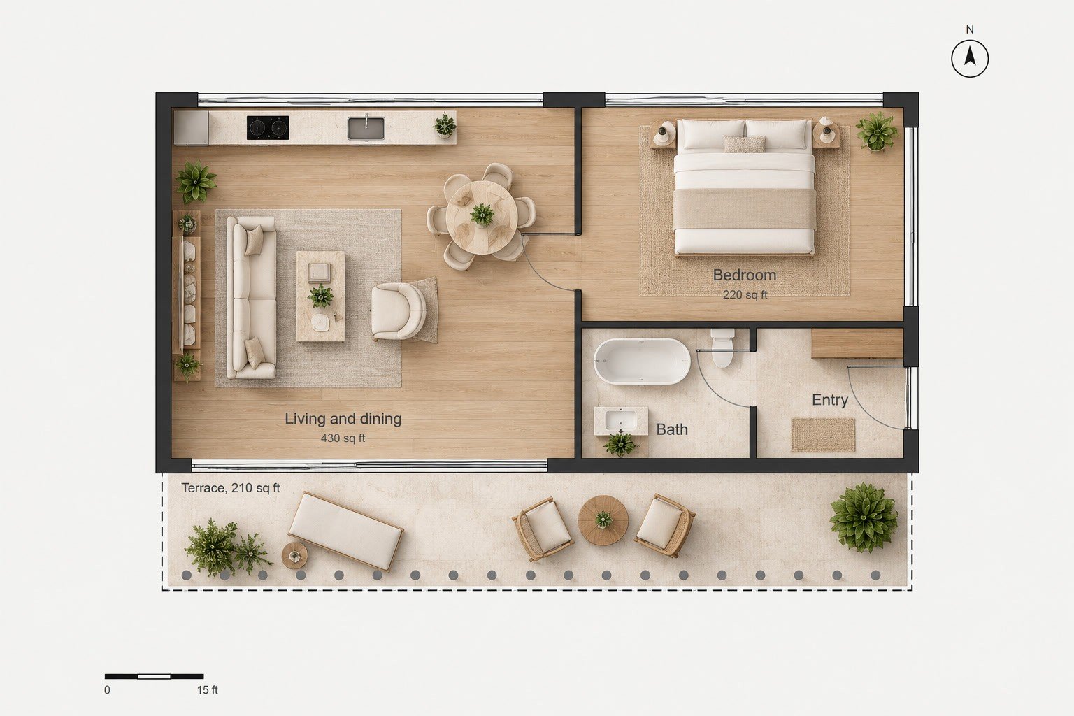 Bay Residence floor plan